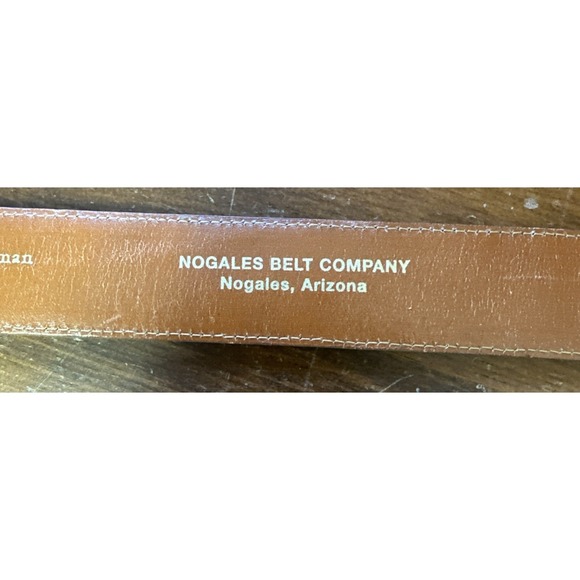 NOGALES BELT COMPANY HAND MADE CAIMAN LEATHER WOMEN\'S BELT 36 SOUTHWESTERN main image 6